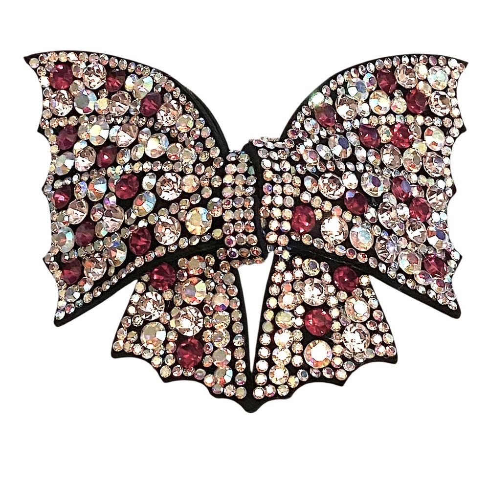 Bow Hair Barrette Rhinestone encrusted